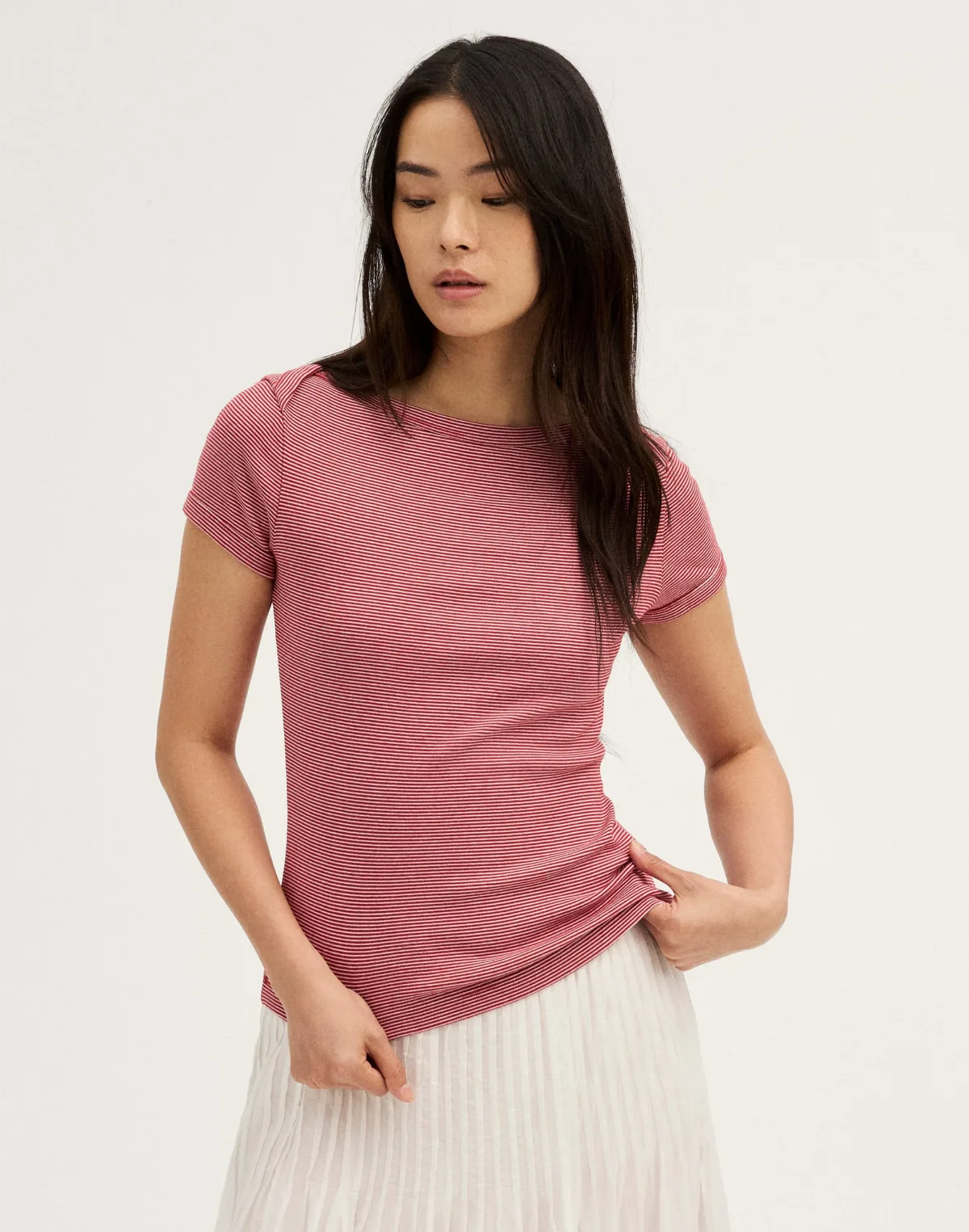The '90s Envelope Tee in Compact Cotton