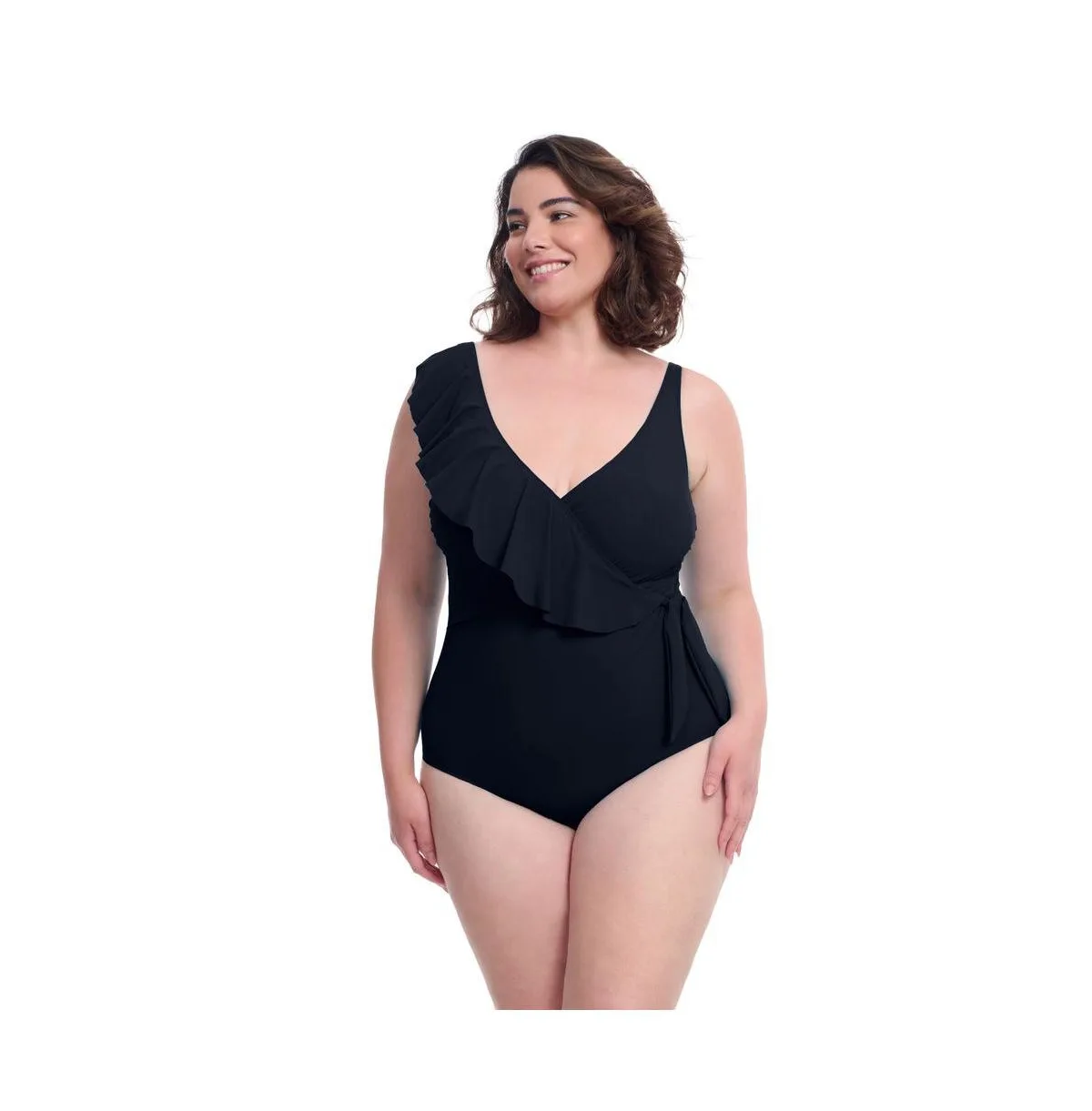 Tutti Frutti Ruffle Surplice One Piece Swimsuit by Profile By Gottex
