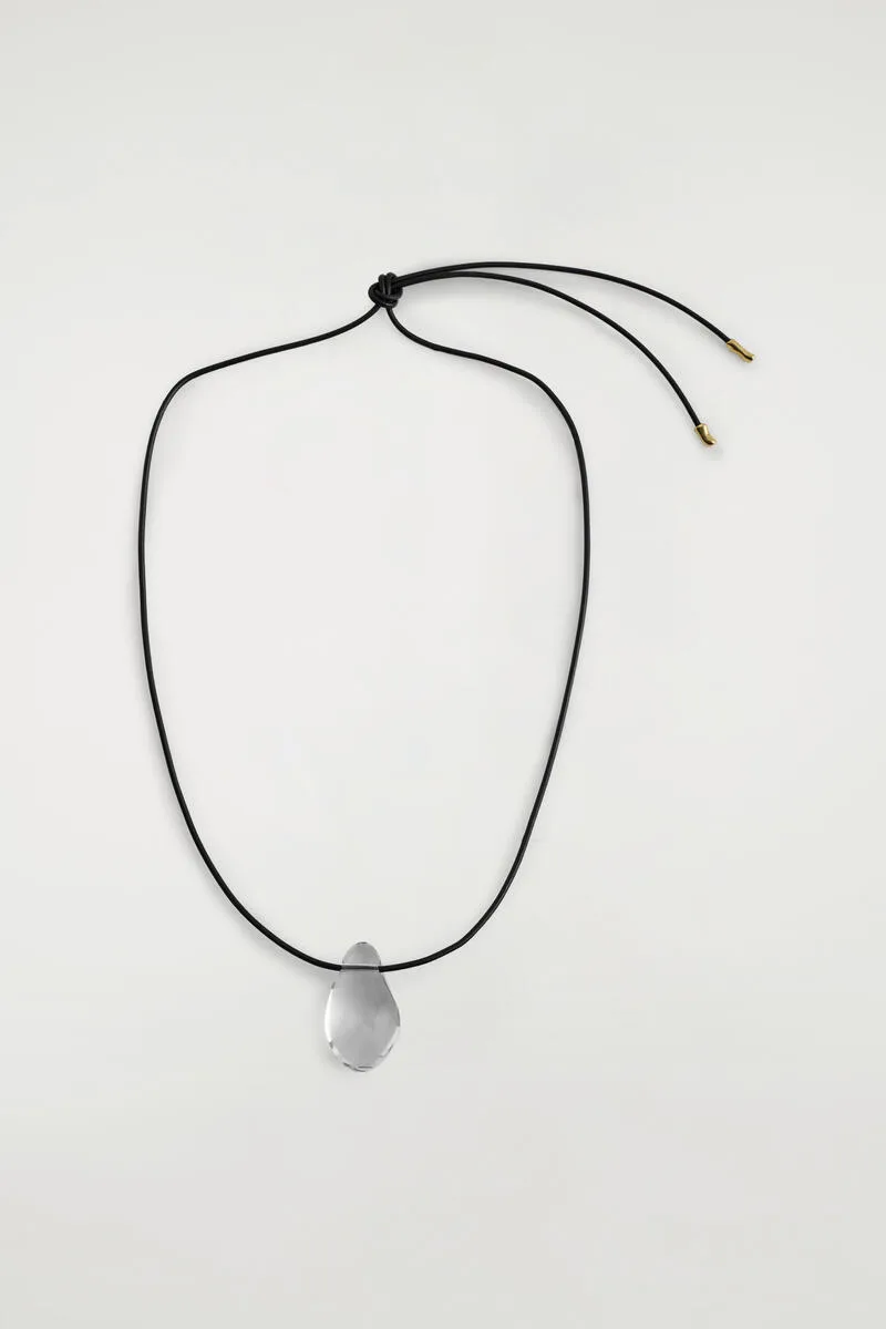 Domed Glass Pendant Necklace by COS
