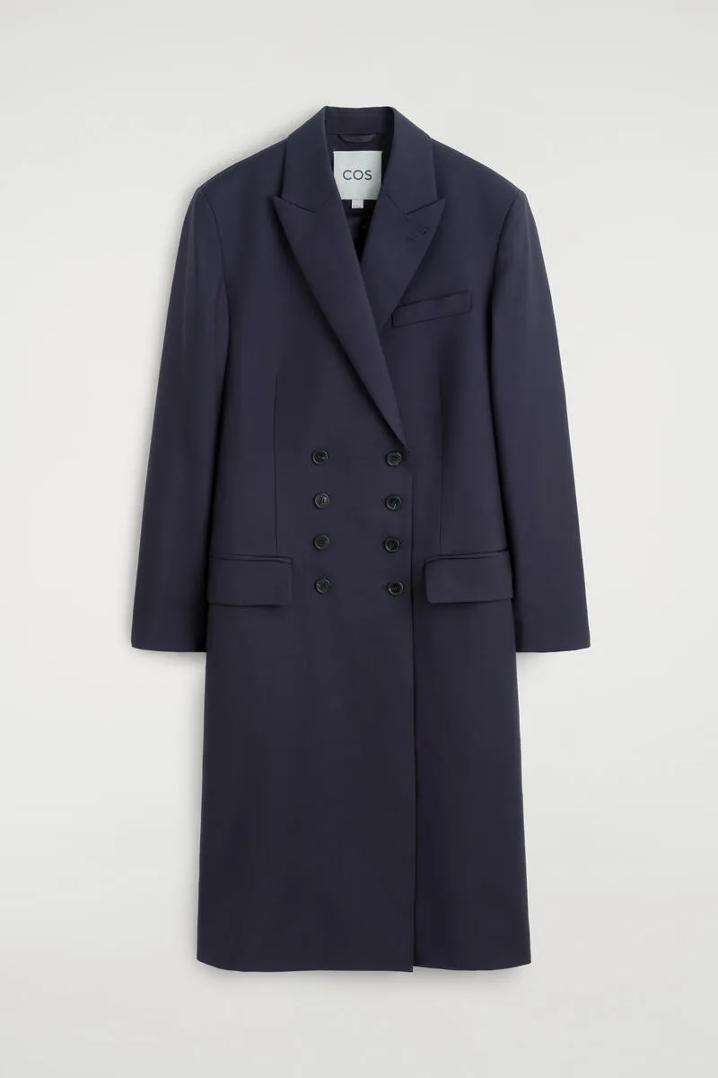 Wool Double-Breasted Longline Blazer by COS