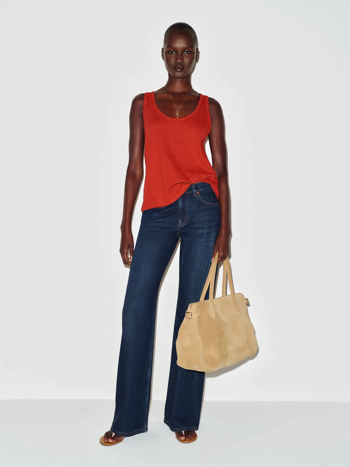 Eva Pointelle Knit Top by Reformation