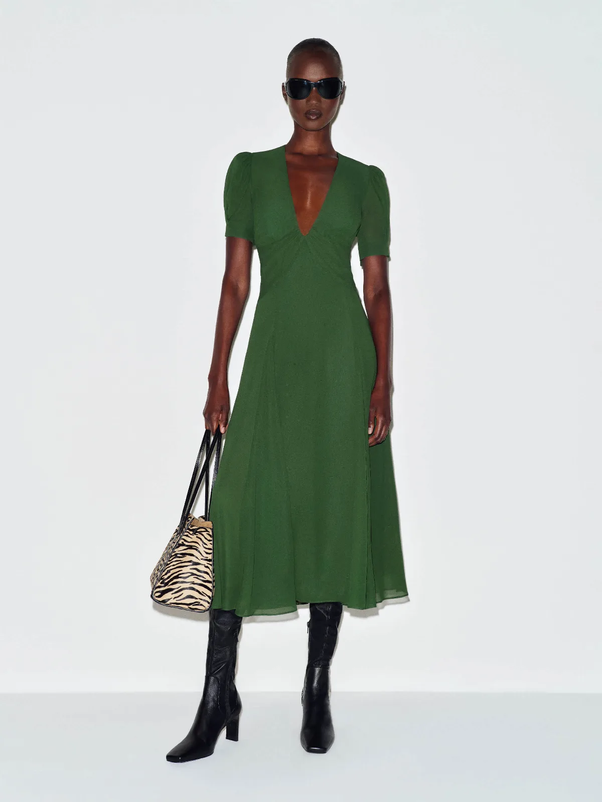 Deja Dress Evergreen by Reformation