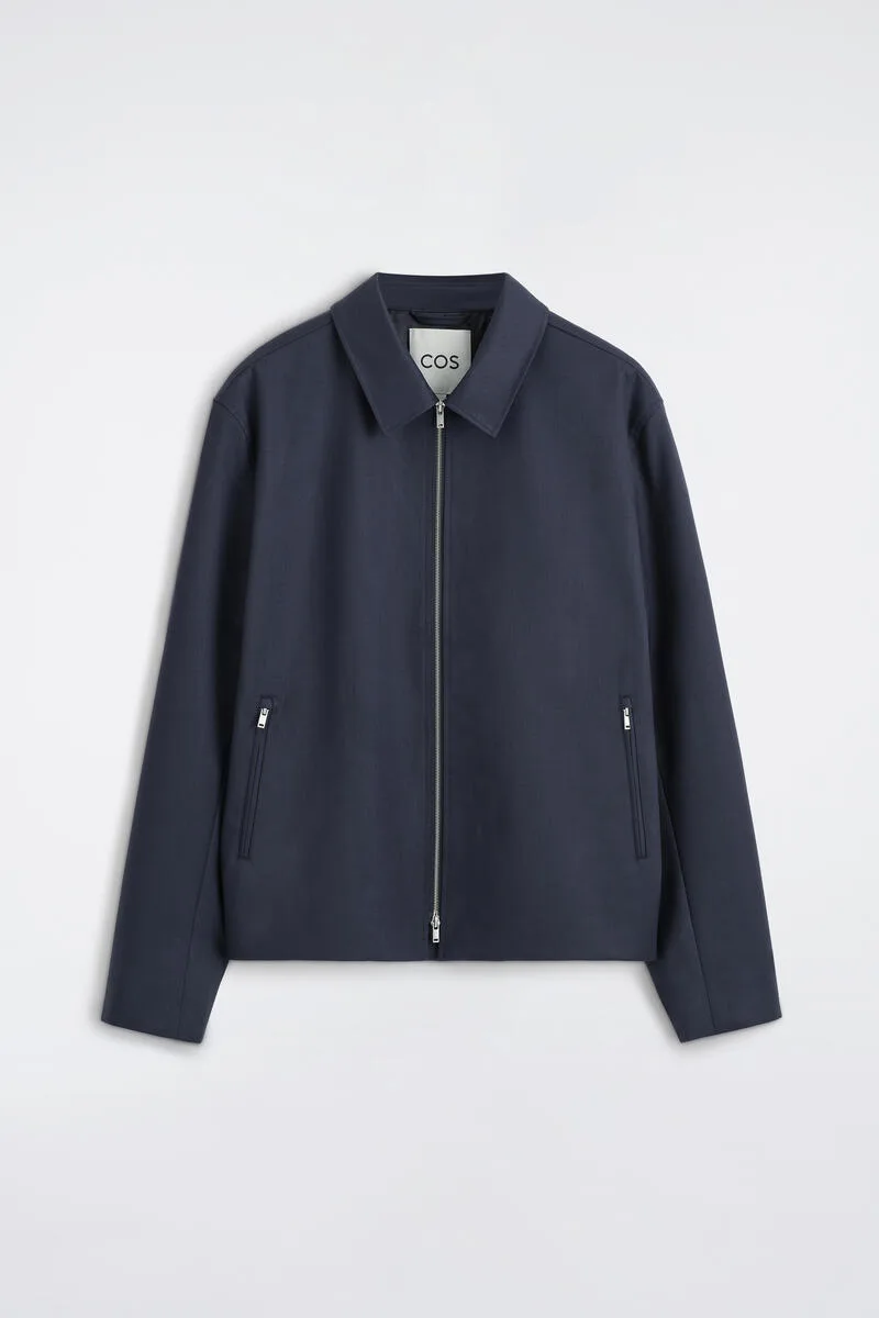 Tailored Wool Zip-Up Jacket by COS