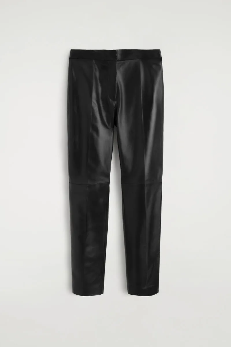 Leather Straight-Leg Pants by COS