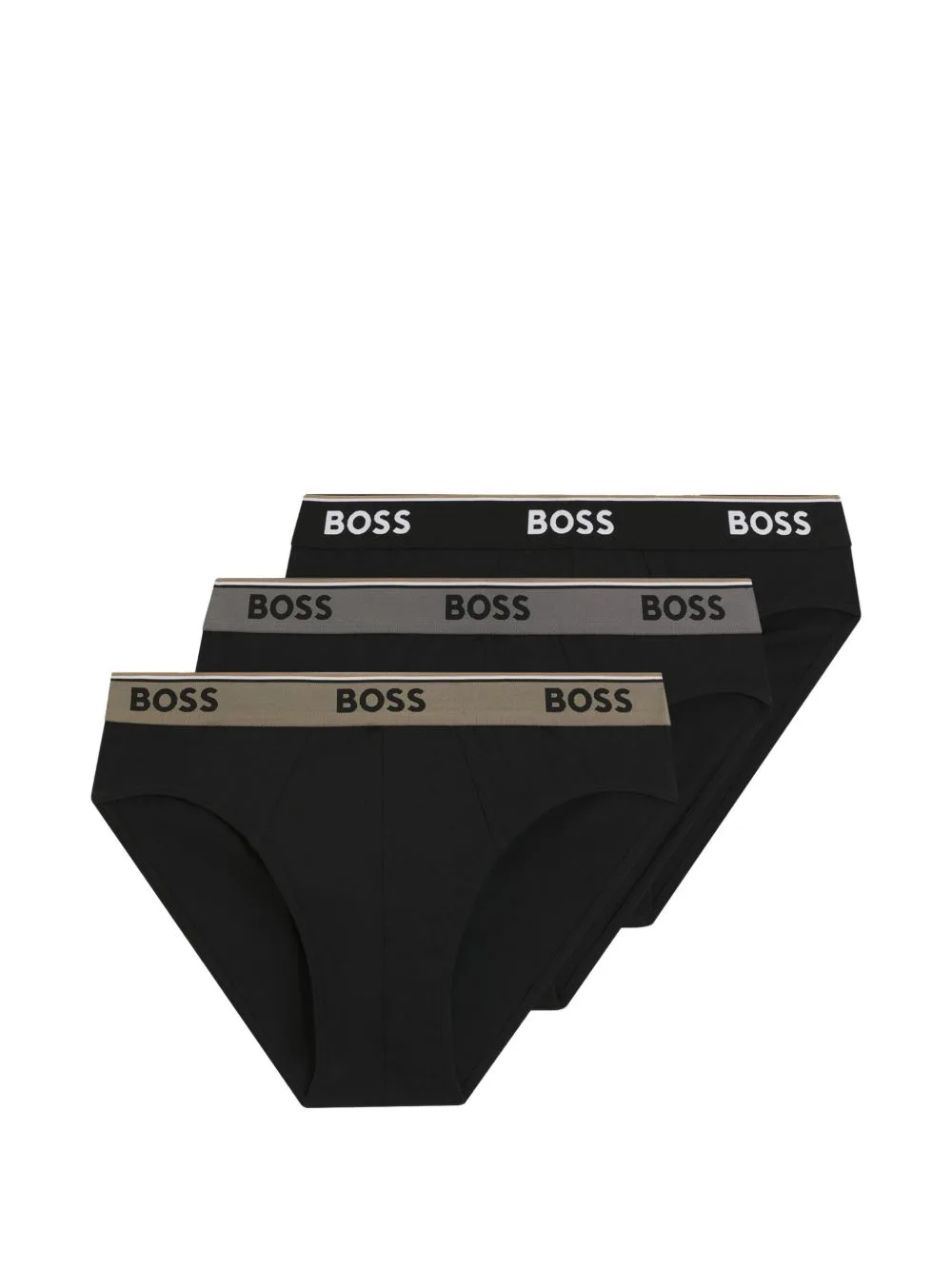 Logo-Waistband Briefs by BOSS