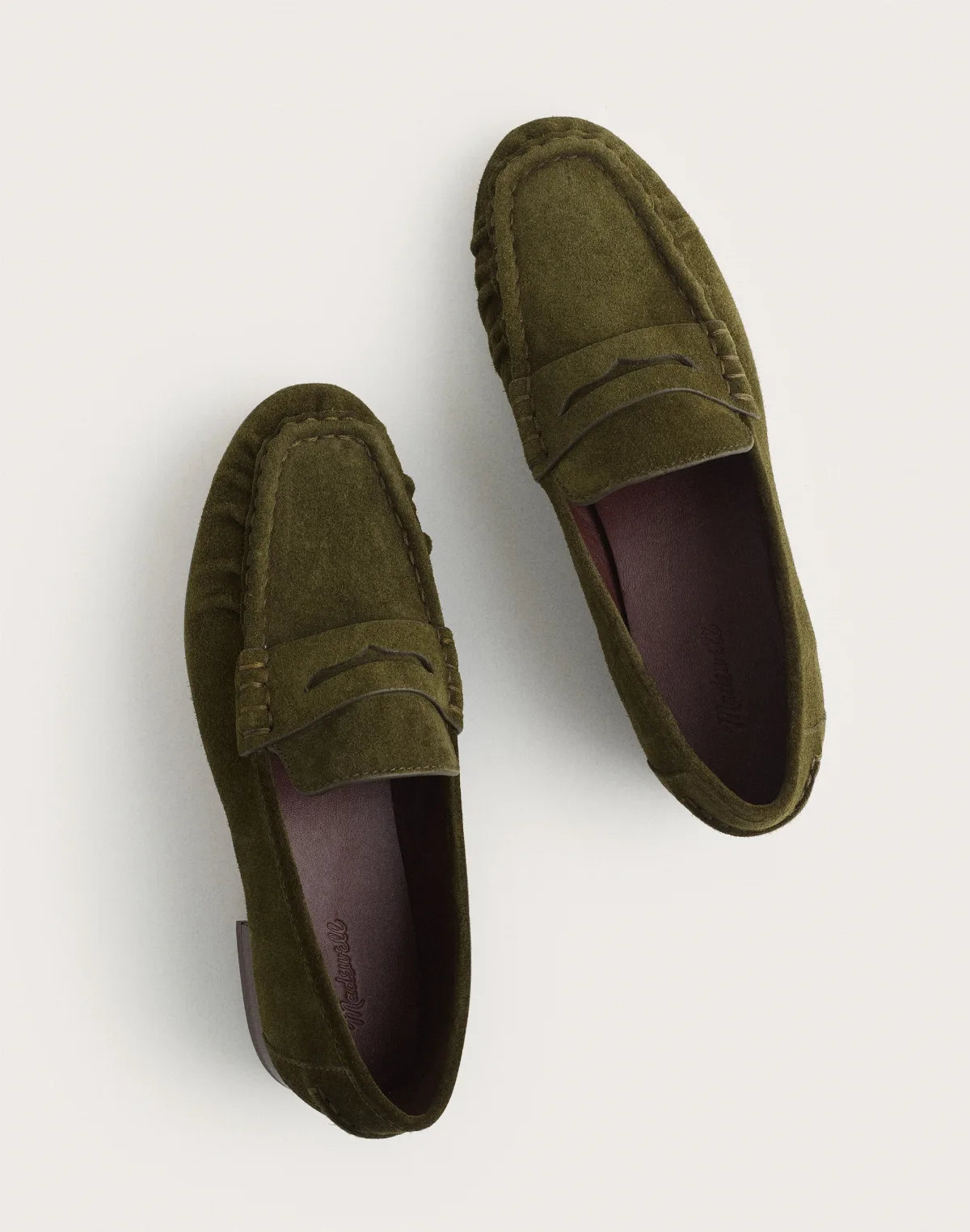 The Ashley Ruched Loafer in Suede by MW