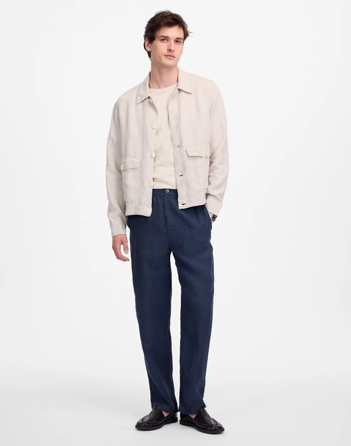 Linen Pull-On Pant by MW
