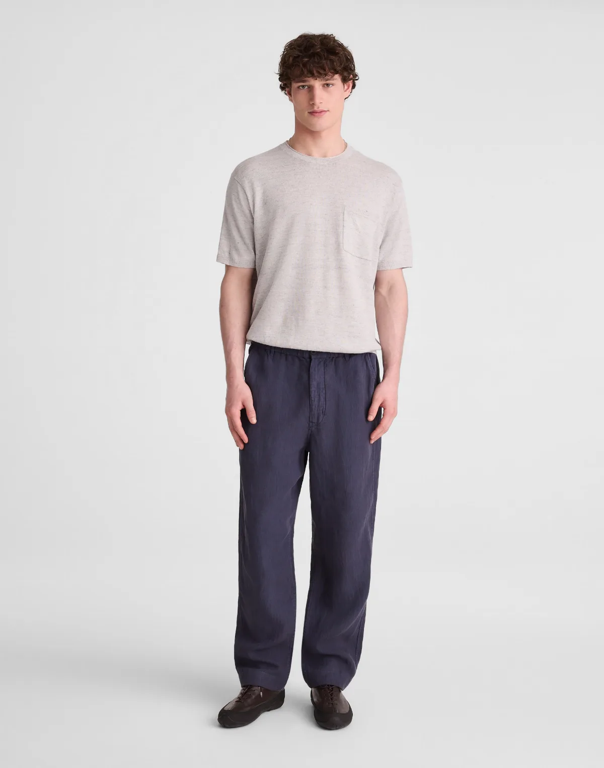 Pull-On Pant in Linen by MW