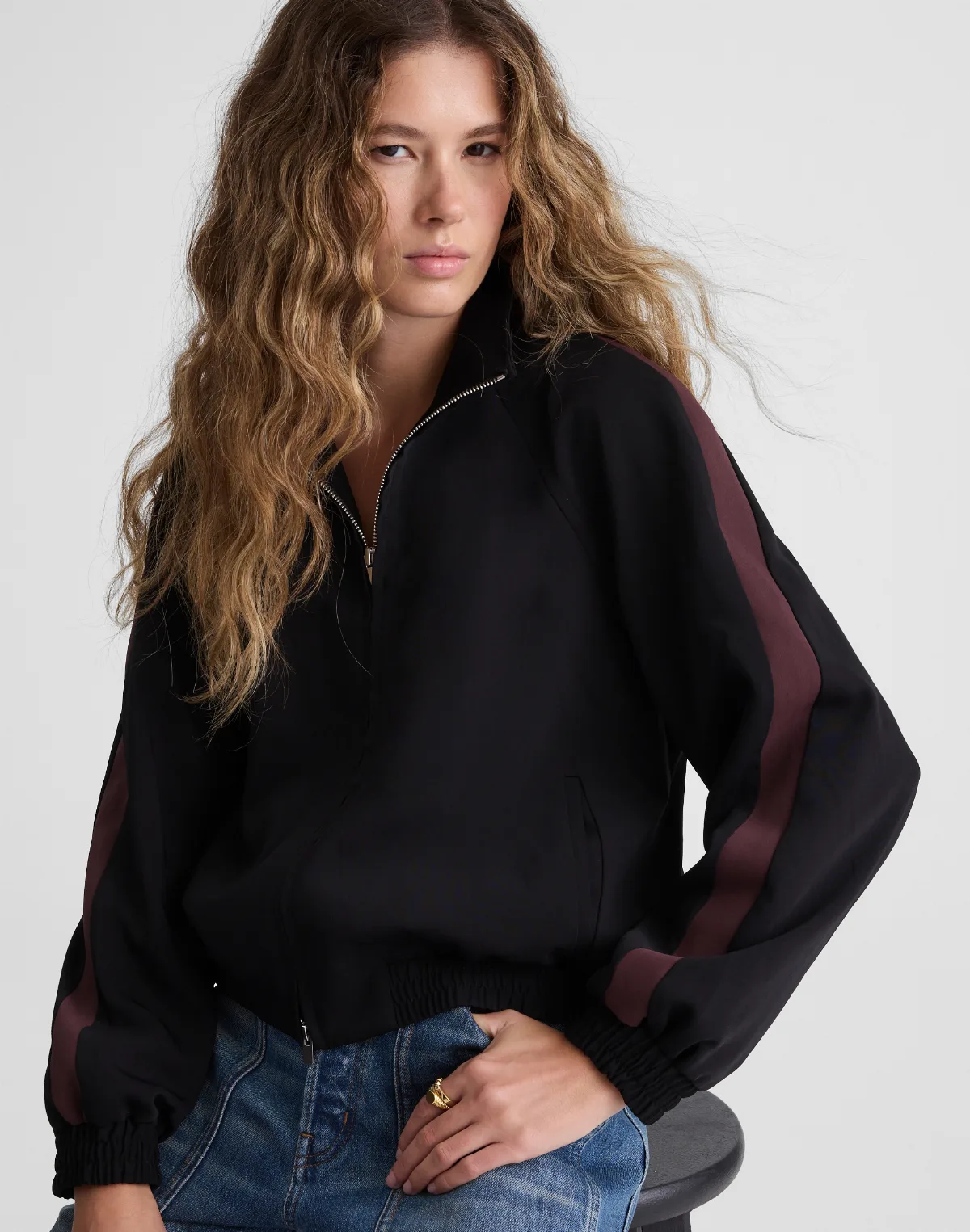Zip-Front Track Jacket by MW