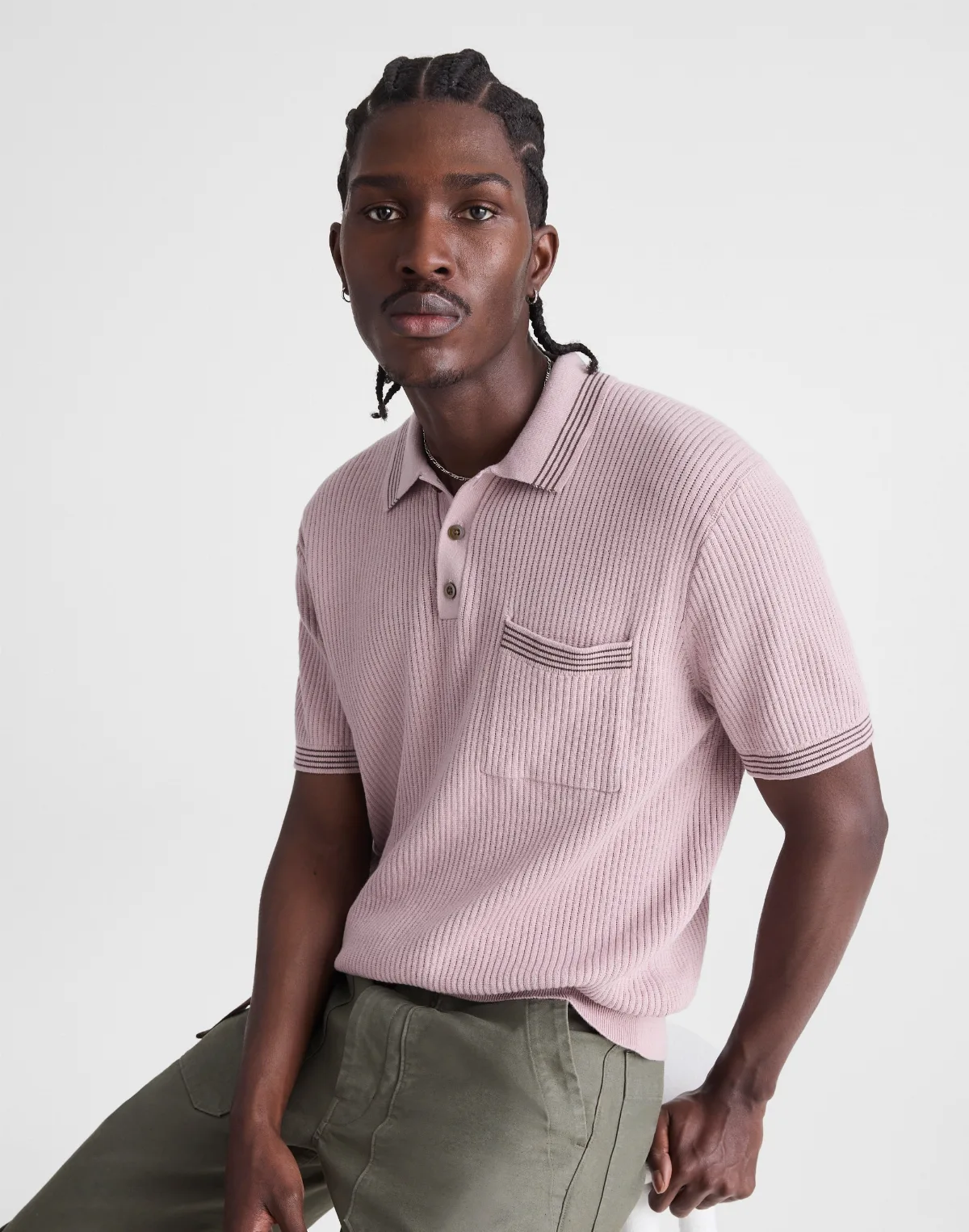 Tipped Sweater Polo by MW