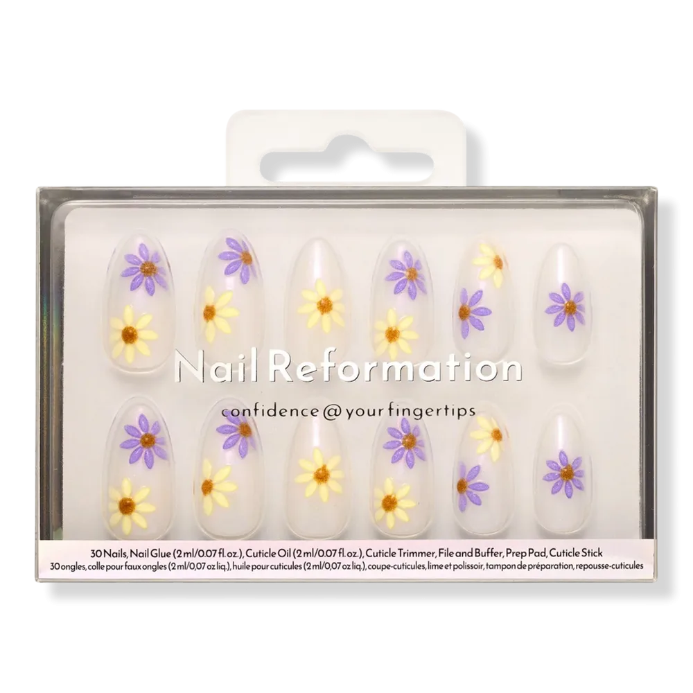 Silver Thistle Press on Nails by Nail Reformation