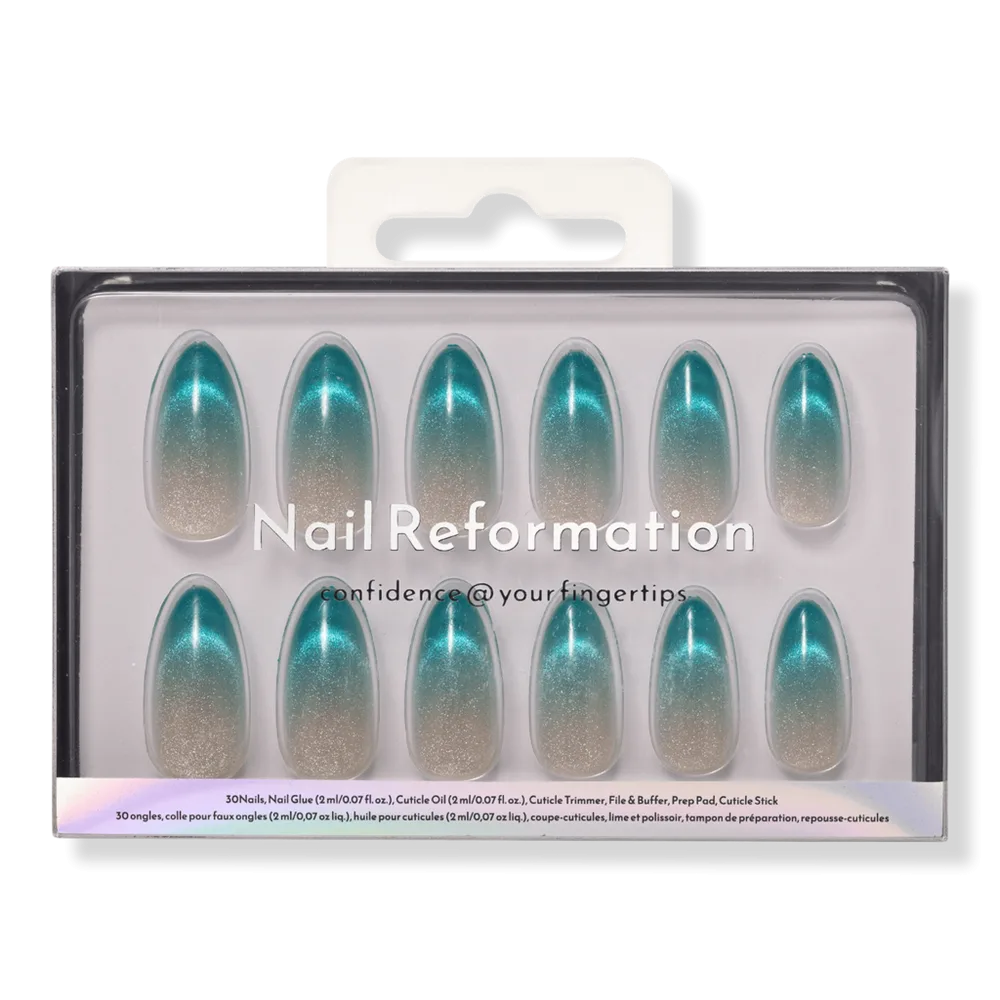 Ocean Glass Press on Nails by Nail Reformation