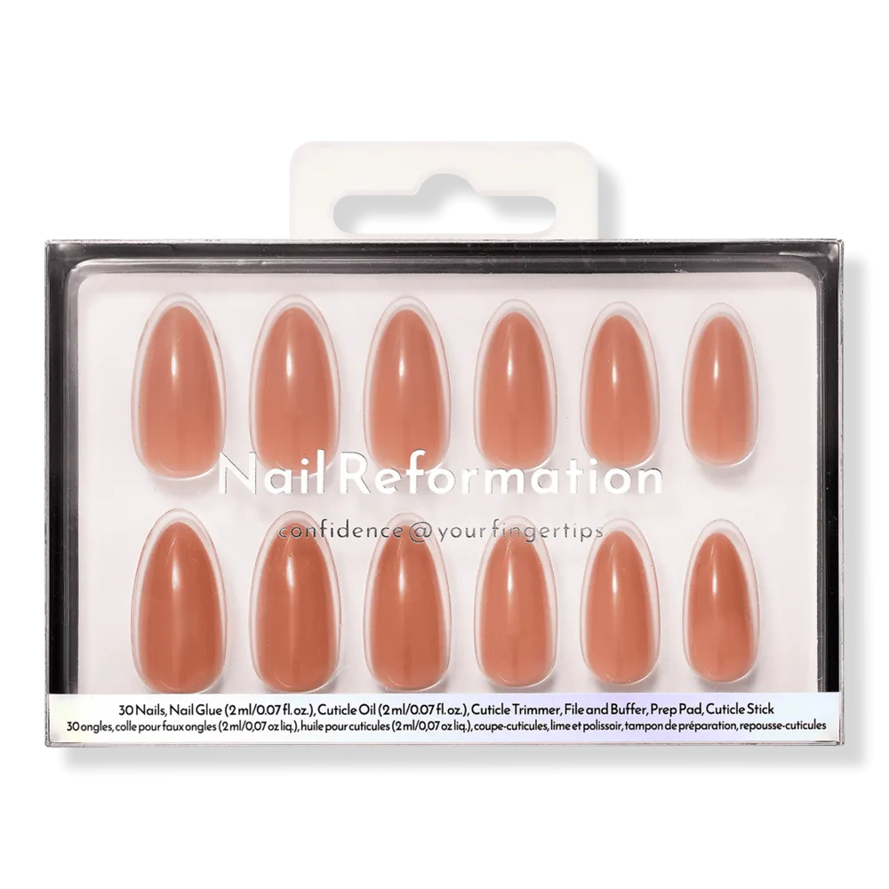 Trench Coat Press on Nails by Nail Reformation