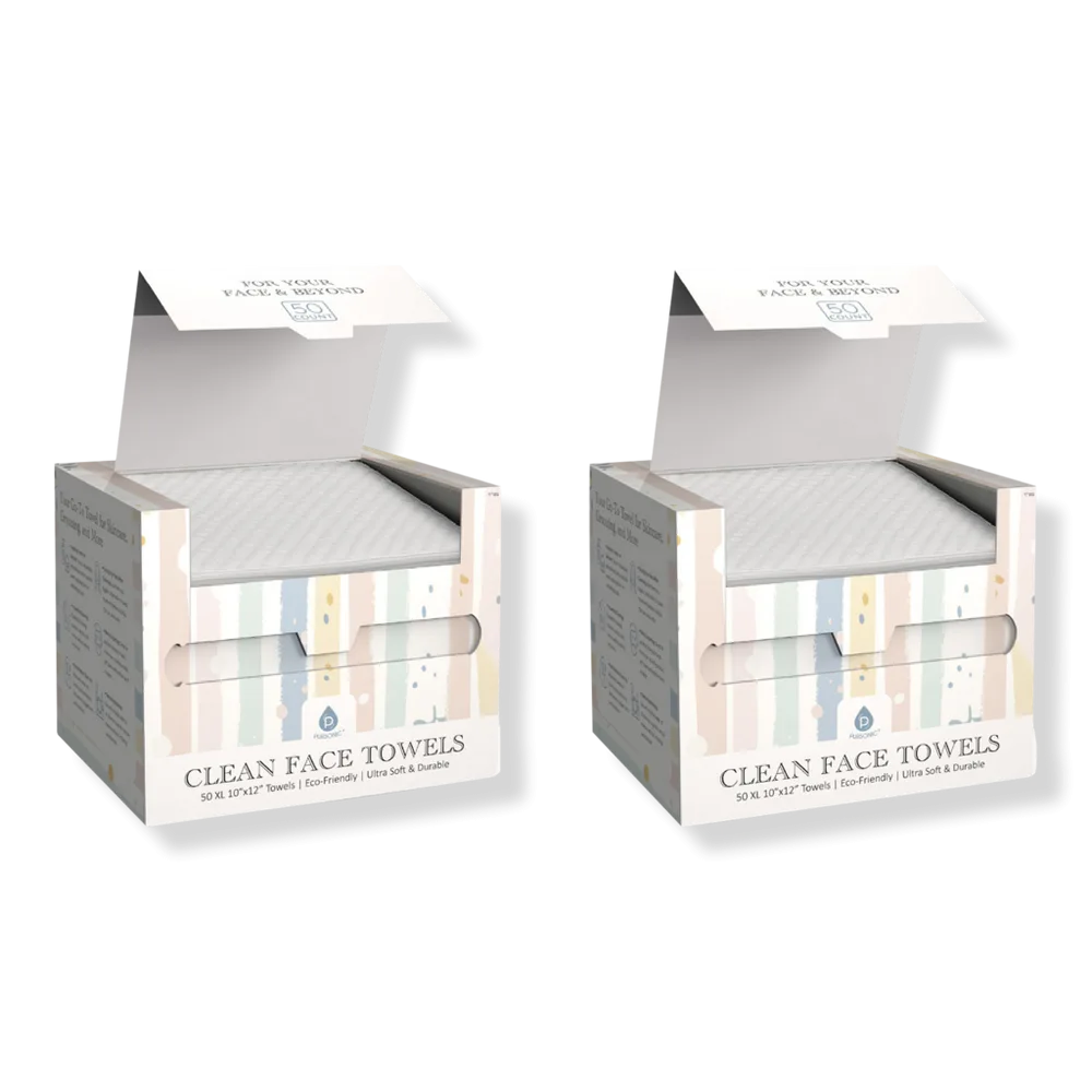 Clean Towels Disposable Face Towels by PURSONIC