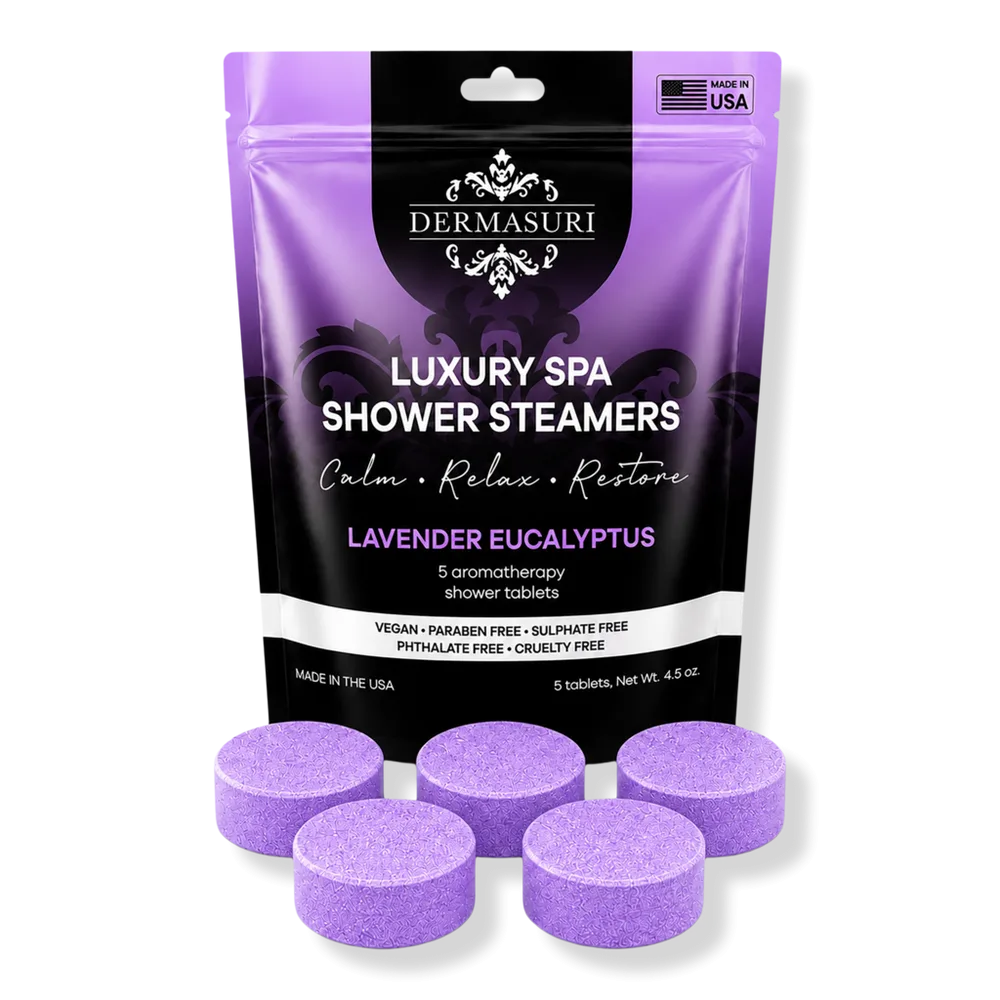 Lavender Eucalyptus Shower Steamers Aromatherapy Tablets by Dermasuri
