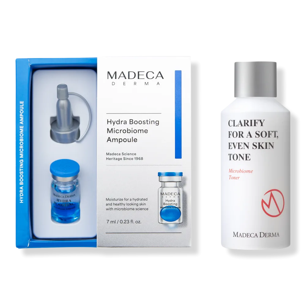 Hydra Boosting Microbiome Ampoule + Microbiome Toner Set by Madeca Derma