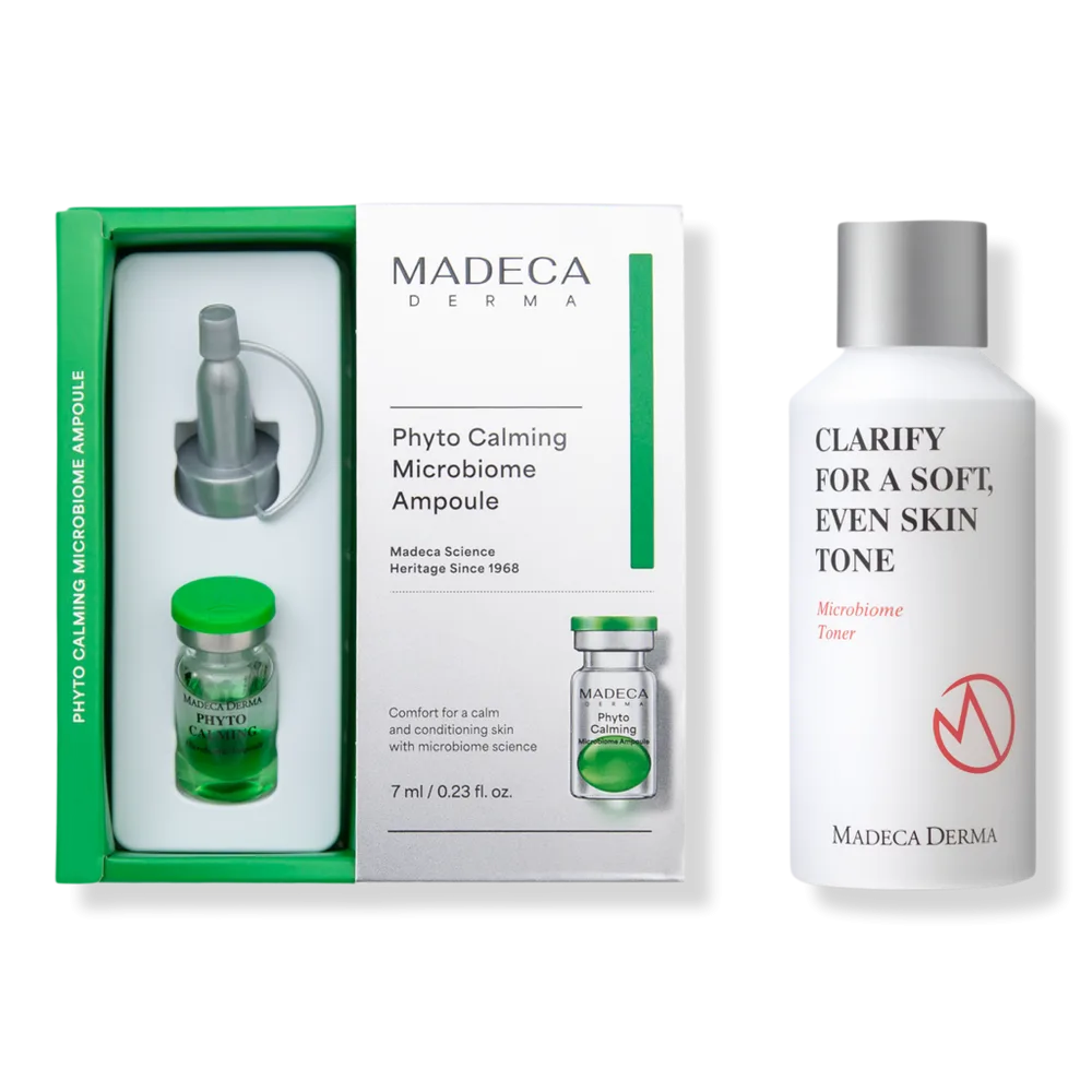 Phyto Calming Microbiome Ampoule + Microbiome Toner Set by Madeca Derma