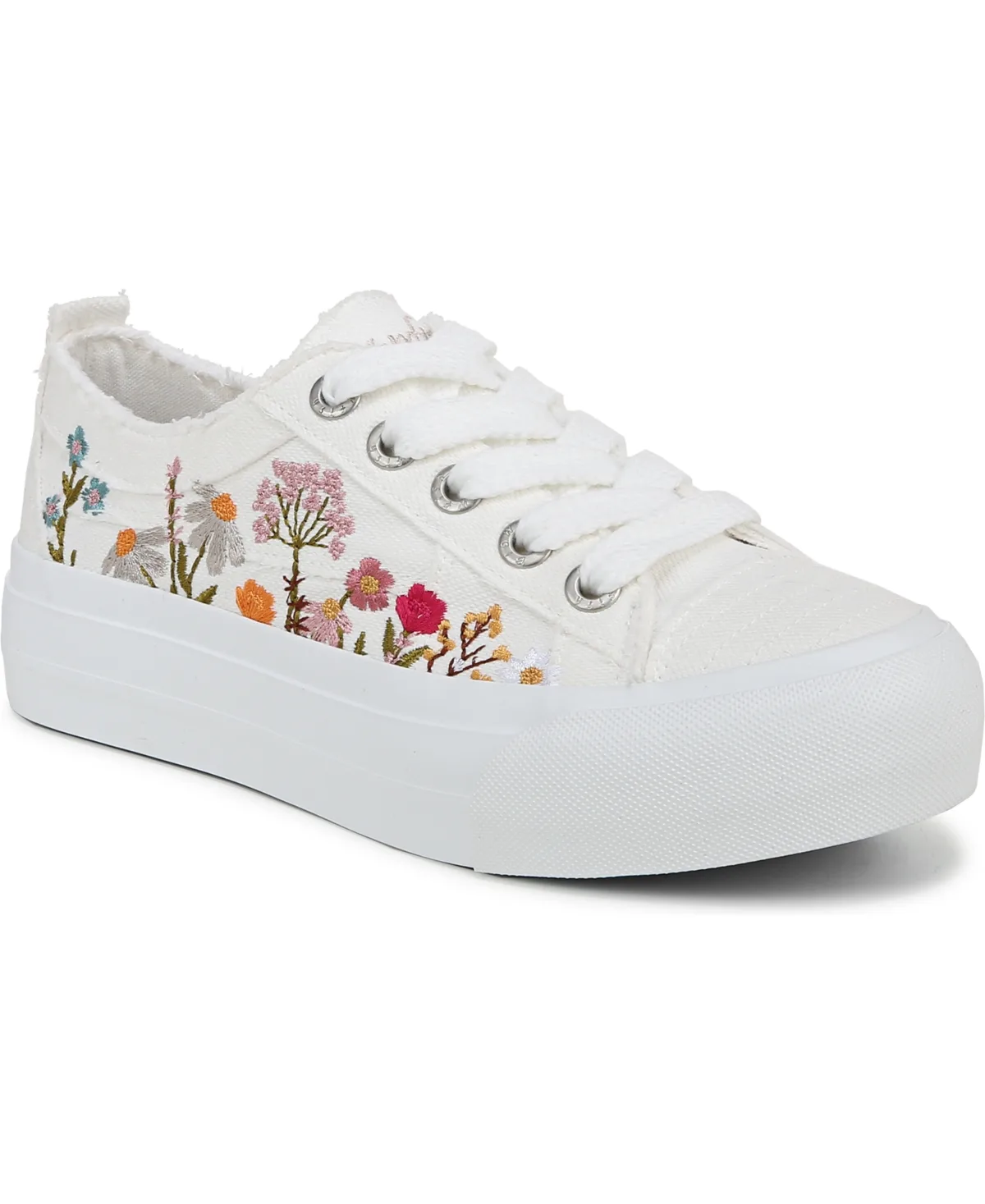 Sadie-Sun Embroidered Lace Up Platform Sneakers by Blowfish Malibu