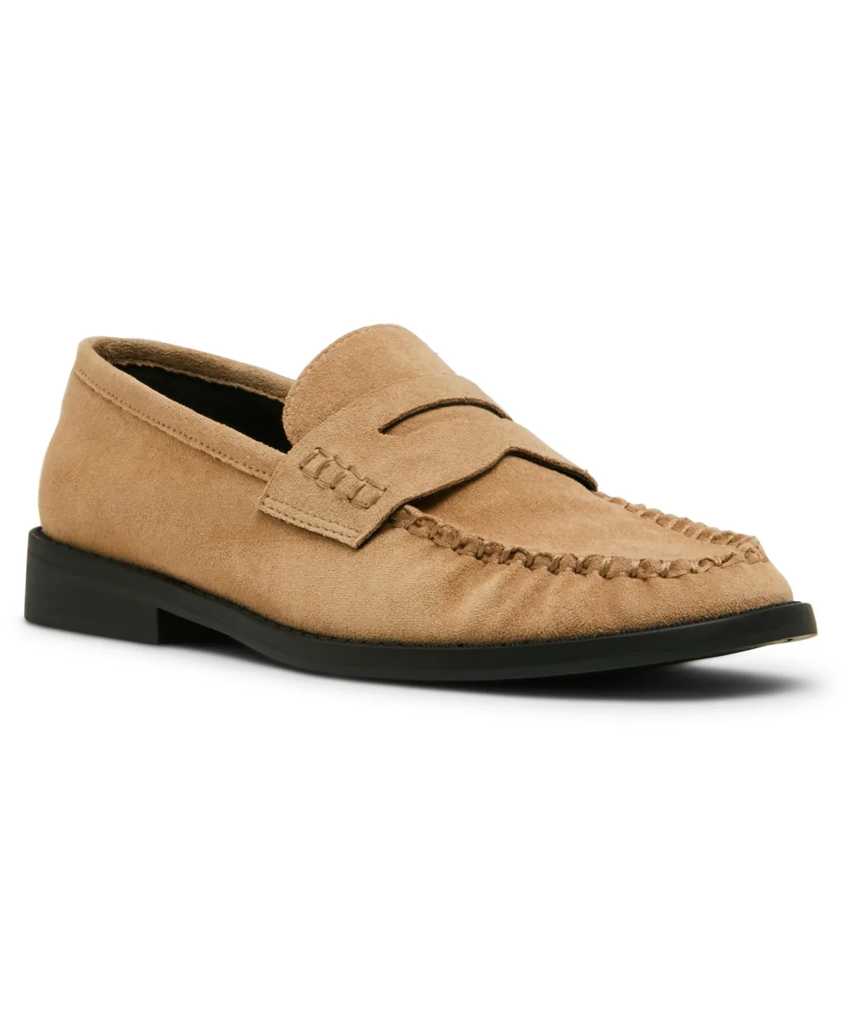 Prep Moc-Toe Tailored Loafer Flats