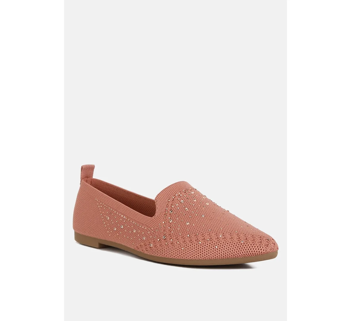 Abedi Rhinestone Embellished Pull Tab Loafers by London Rag