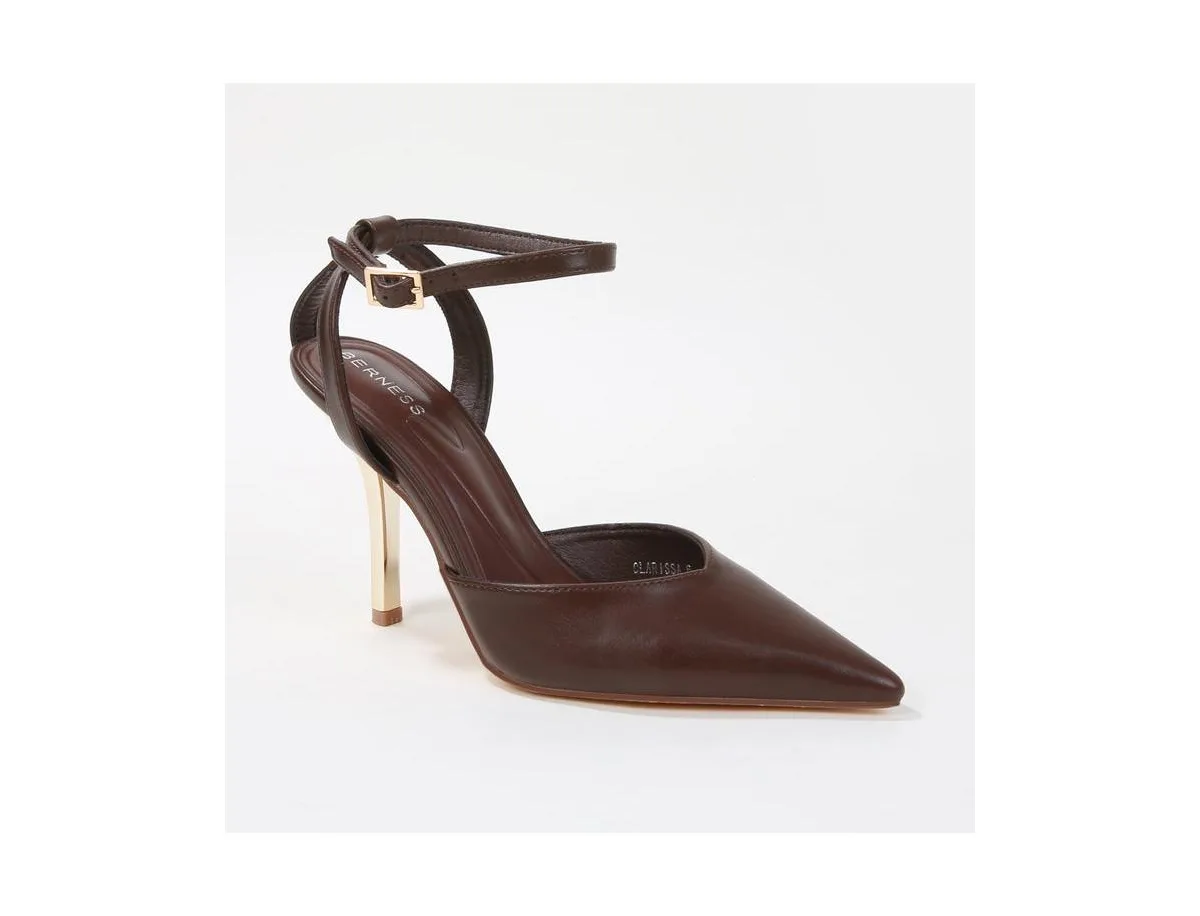 Clarissa Pumps with Metallic Heel by Berness