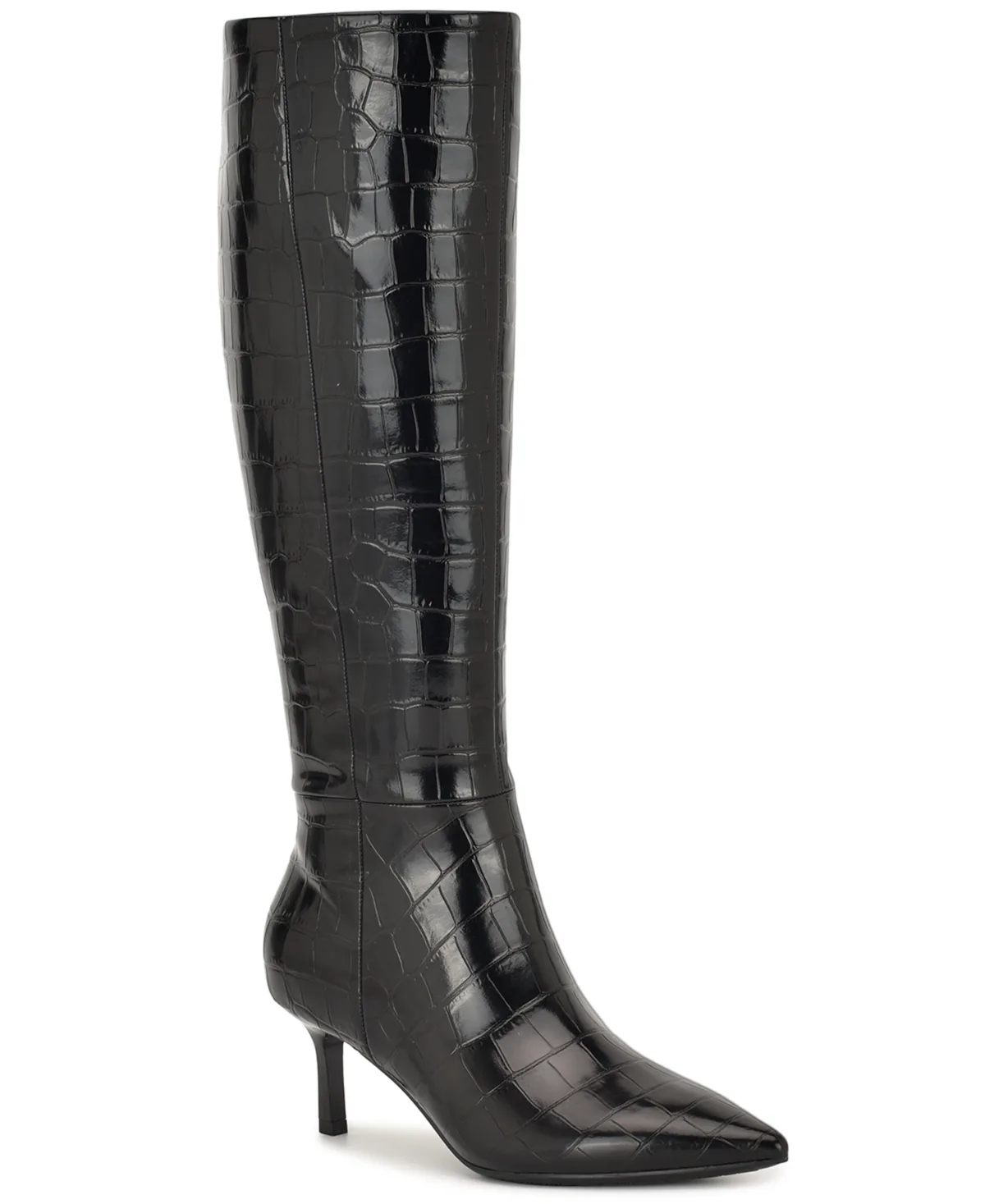 Kimdee 9X9 Wide Calf Tall Stiletto Dress Boots by Nine West