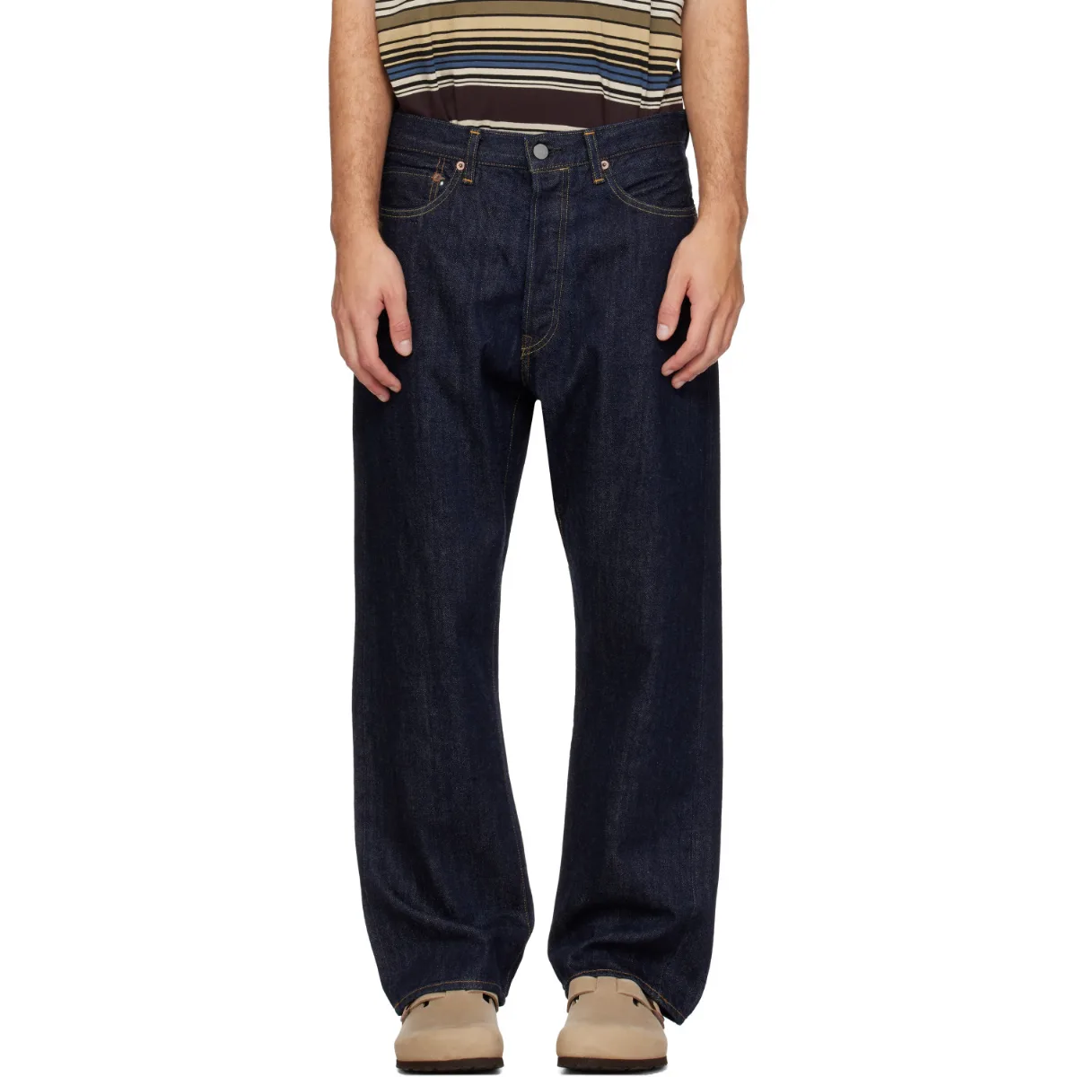 Navy 117 Loose Jeans by Ordinary Fits