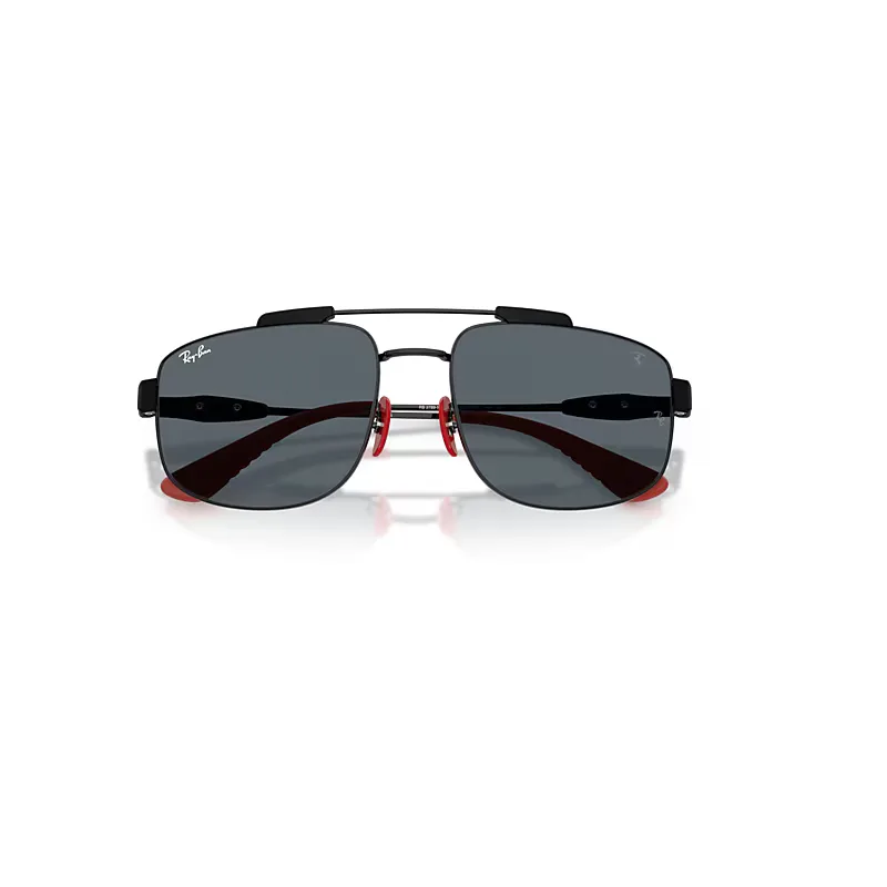 Rb3789m Scuderia Ferrari Collection Sunglasses Black Frame Blue Lenses