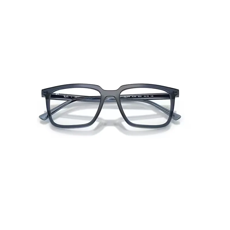 Alain Optics Eyeglasses Transparent Blue Frame Clear Lenses Polarized by Ray-Ban