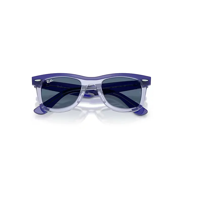 Mini Street Neat Sunglasses Blue Transparent Frame Blue Lenses by Ray-Ban