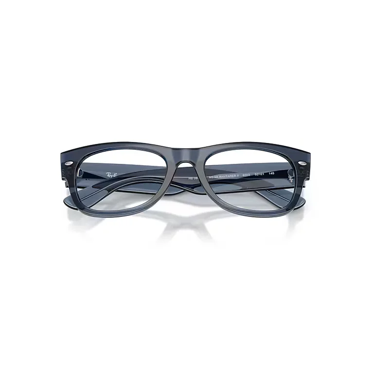 Mega Wayfarer II Optics Eyeglasses Clear Lenses Polarized by Ray-Ban
