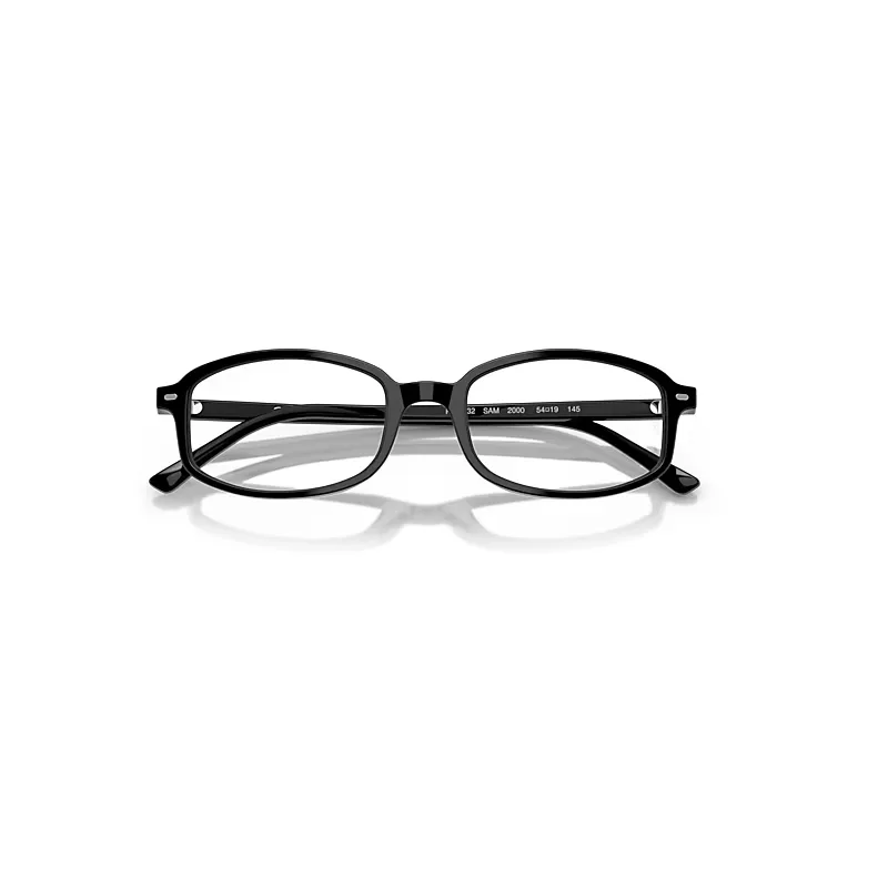 Sam Optics Eyeglasses Black Frame Clear Lenses Polarized by Ray-Ban