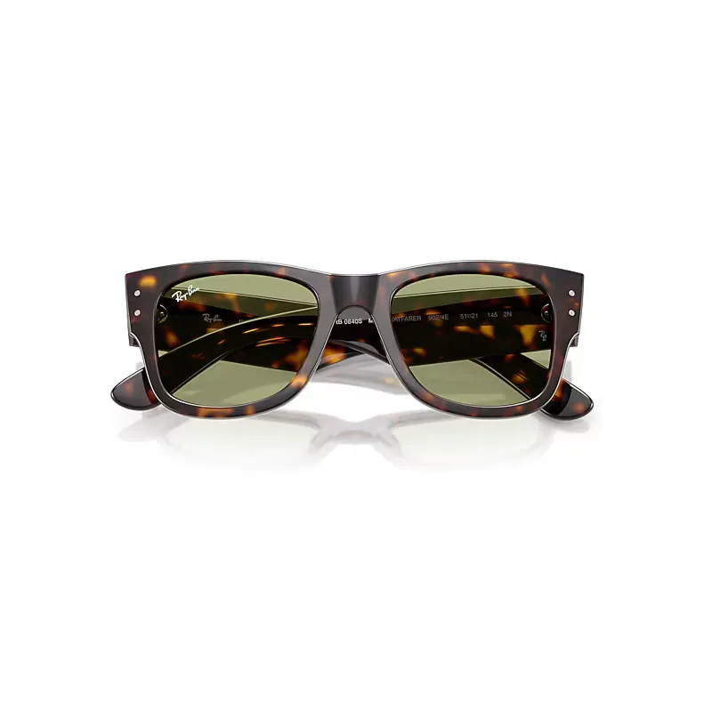 Mega Wayfarer Summer Capsule Sunglasses Green Lenses by Ray-Ban