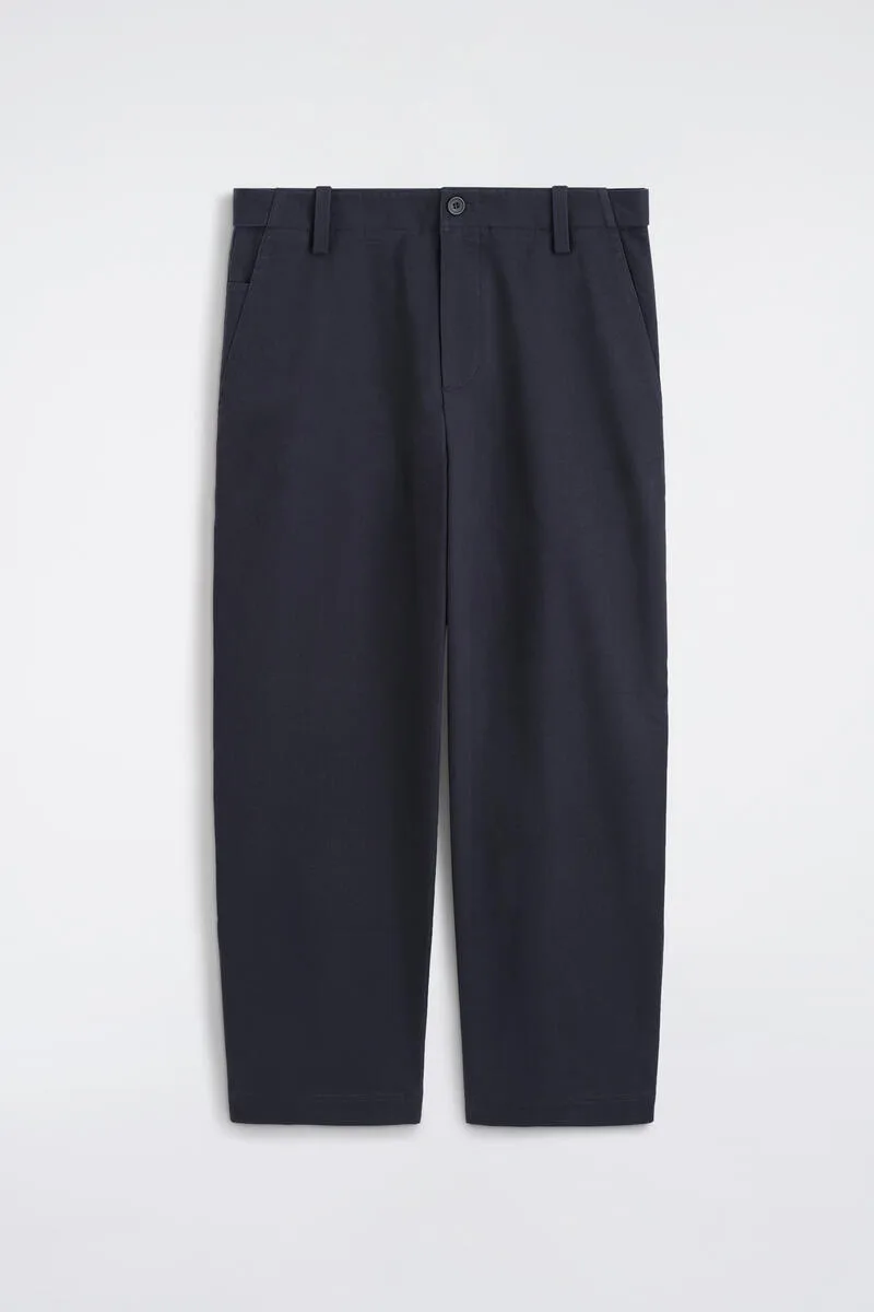 Cotton-Twill Relaxed-Fit Straight-Leg Pants by COS