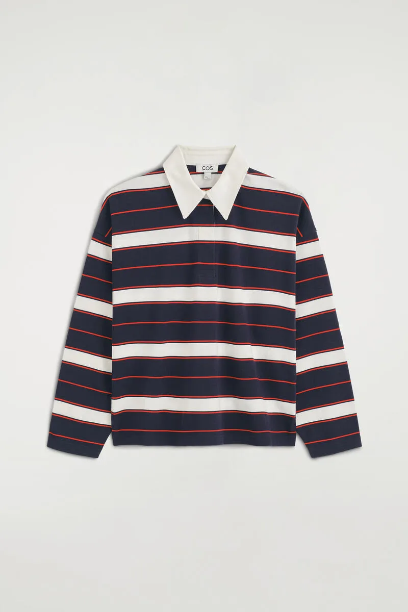 Striped Cotton Rugby Shirt by COS