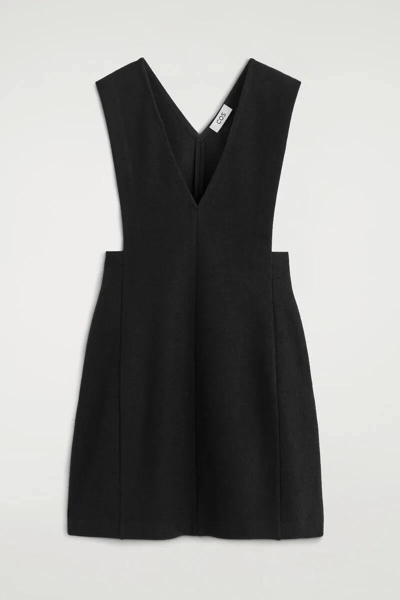 Boiled Wool-Blend Mini Pinafore Dress by COS