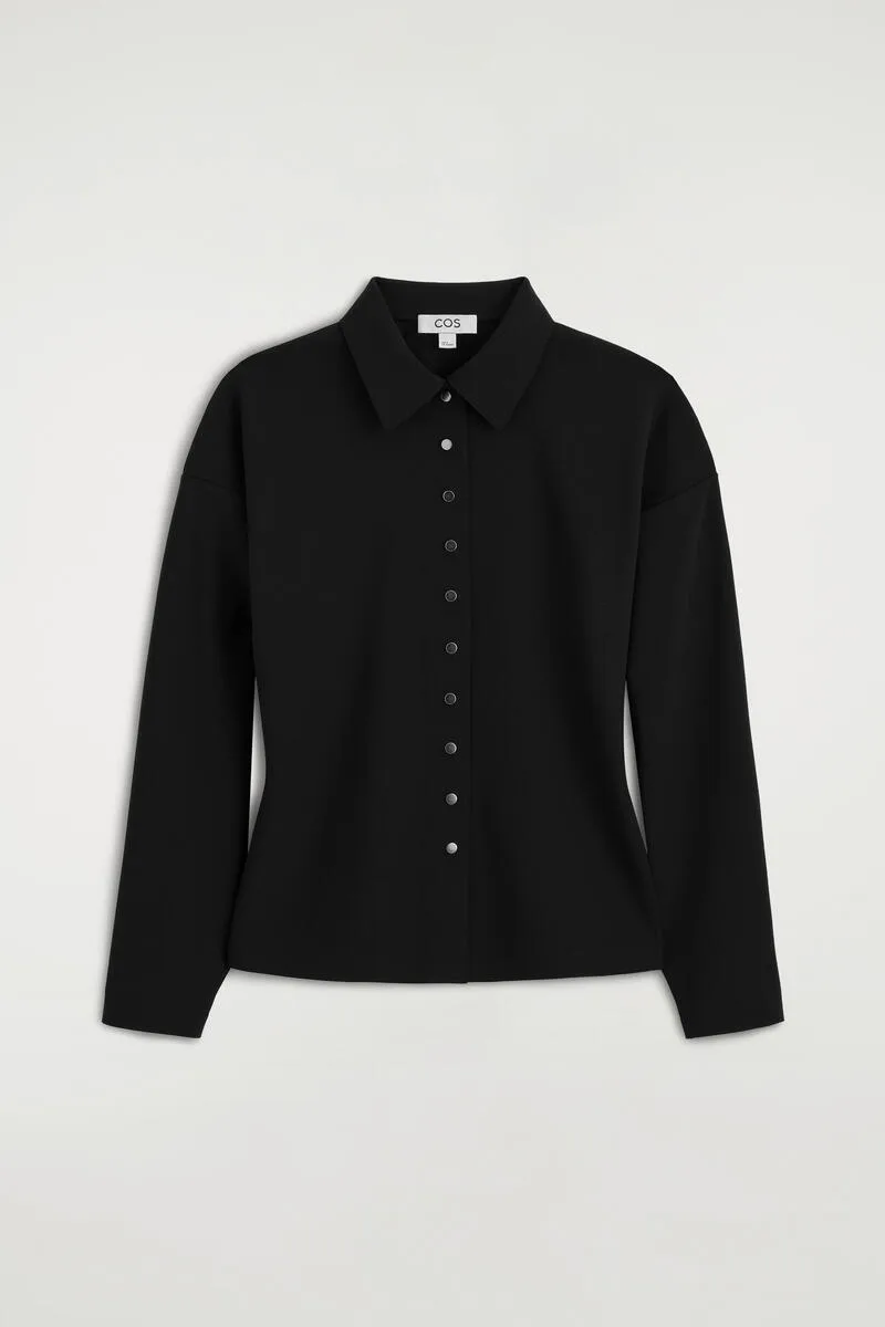 Waisted Crepe-Jersey Shirt by COS