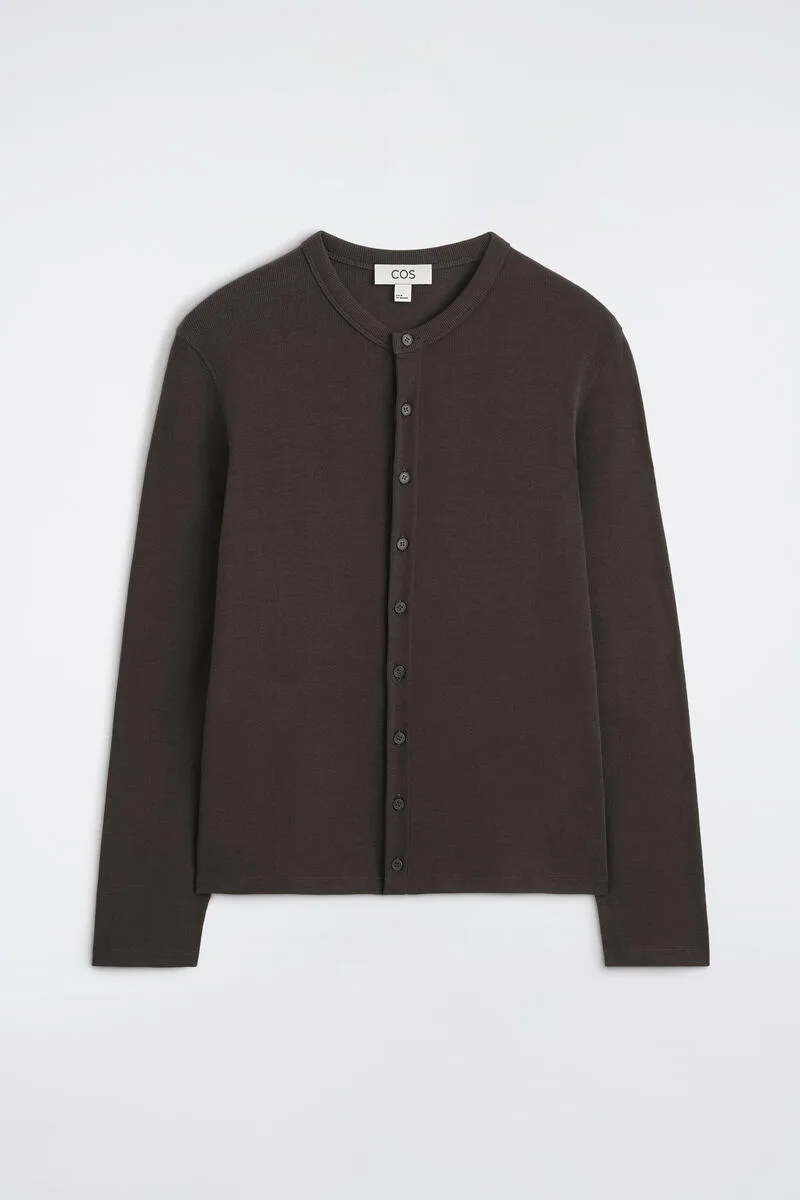 Slim Ribbed Cotton Cardigan by COS