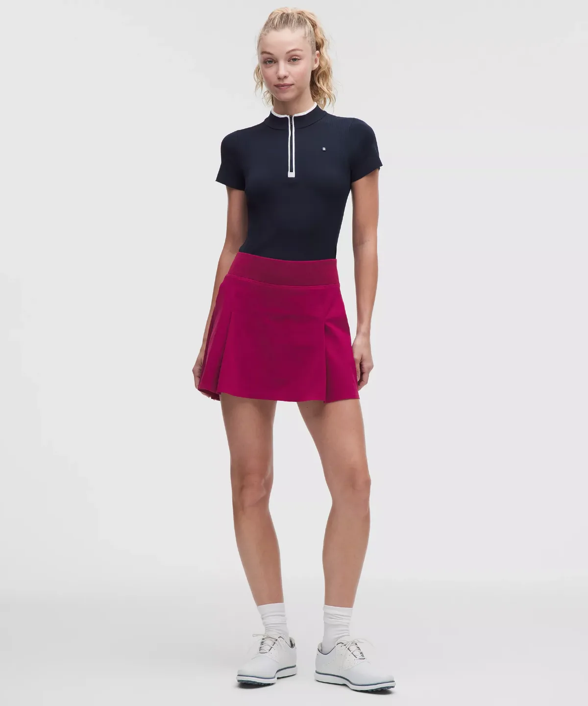 Top-Stitched Pleated Golf Skirt by lululemon