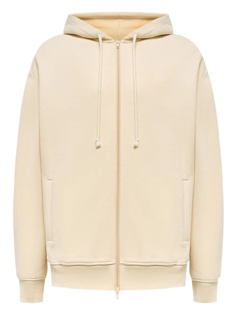 Zip Peached Terry Hoodie by 12 STOREEZ