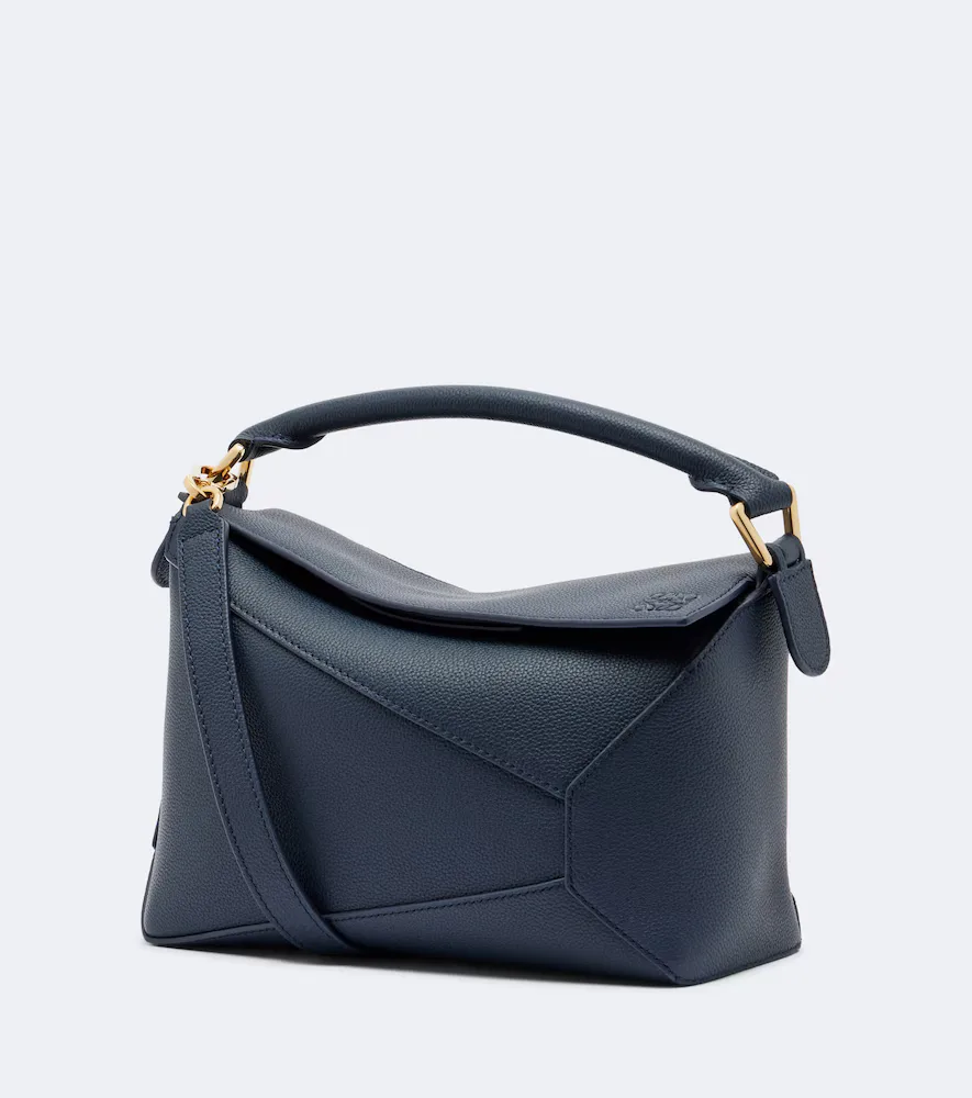 Puzzle Edge Small Leather Top-Handle Bag by Loewe