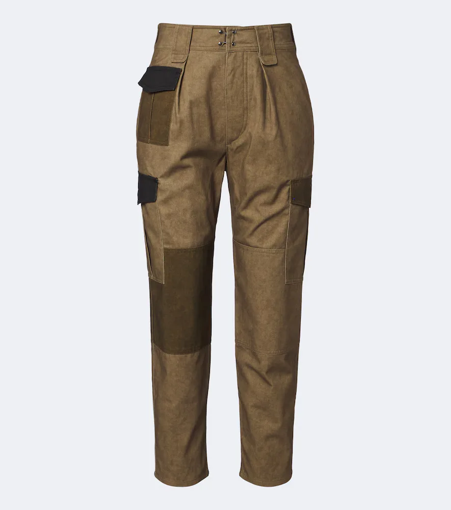 Renzae Patchwork Cotton Cargo Pants by Marant Etoile