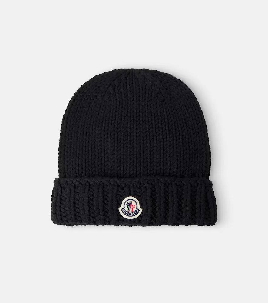 Virgin Wool Beanie by Moncler Enfant