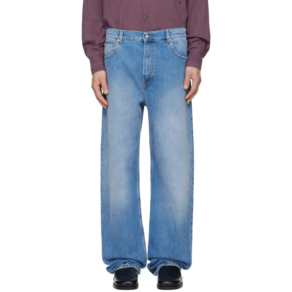 05 Low Rise Wide Leg Jeans by Calvin Klein Collection