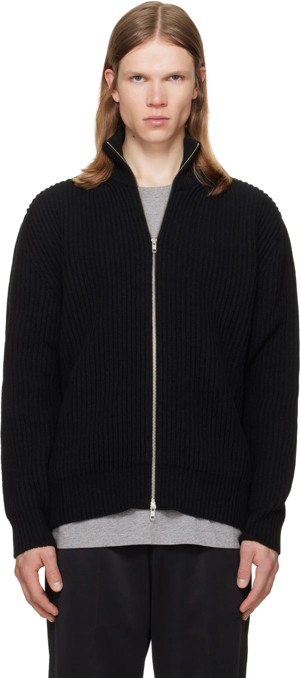 Ribbed Knit Jacket