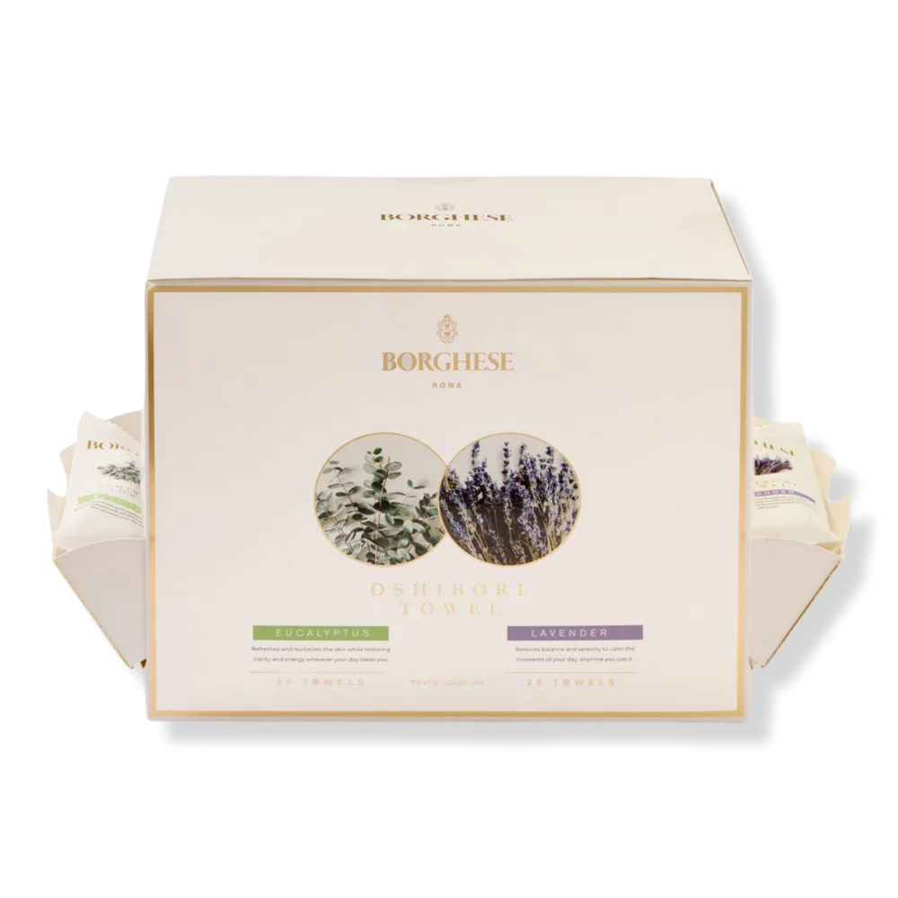 Hydrating Single Use Oshibori Assorted Towels by Borghese Spa