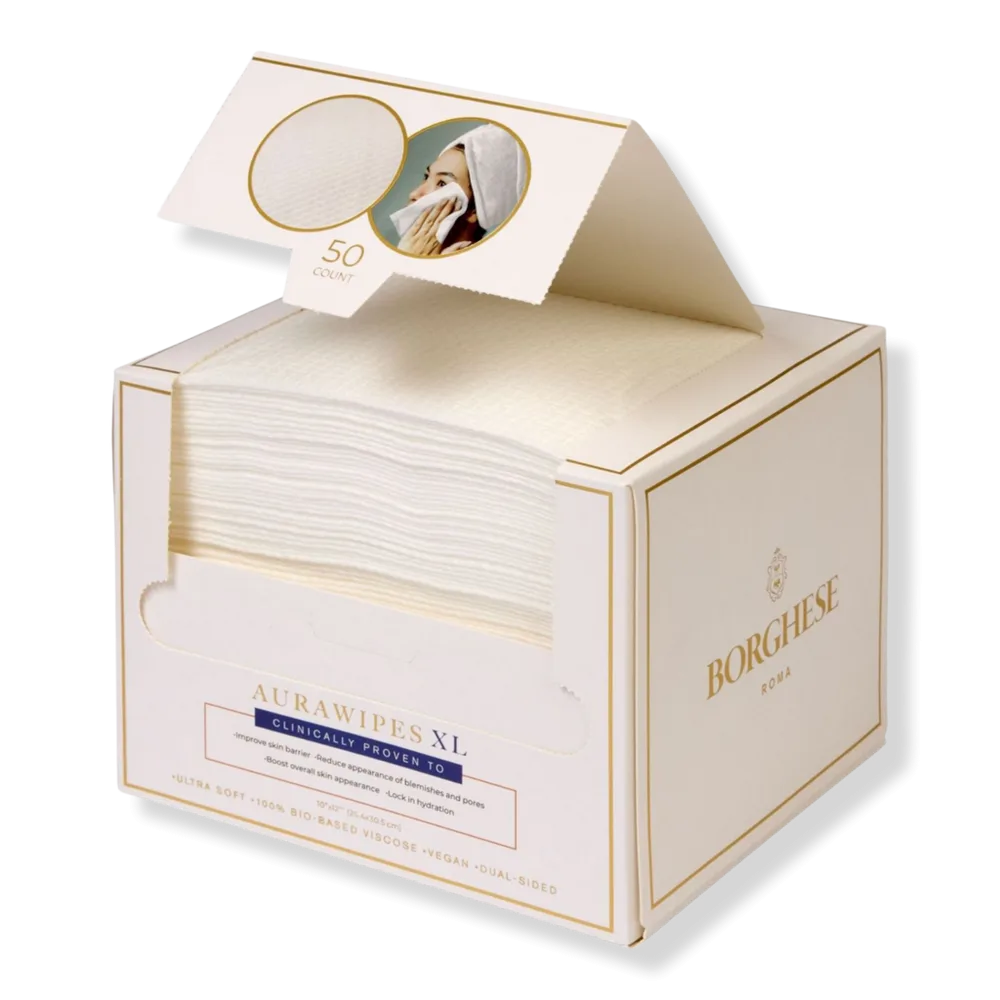 Aurawipes XL Facial Towels by Borghese Spa