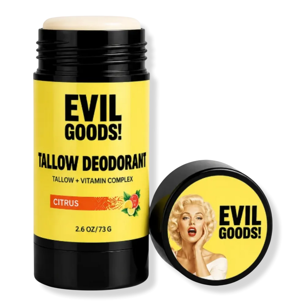 Tallow Deodorant Natural Aluminum Free - Citrus by Evil Goods