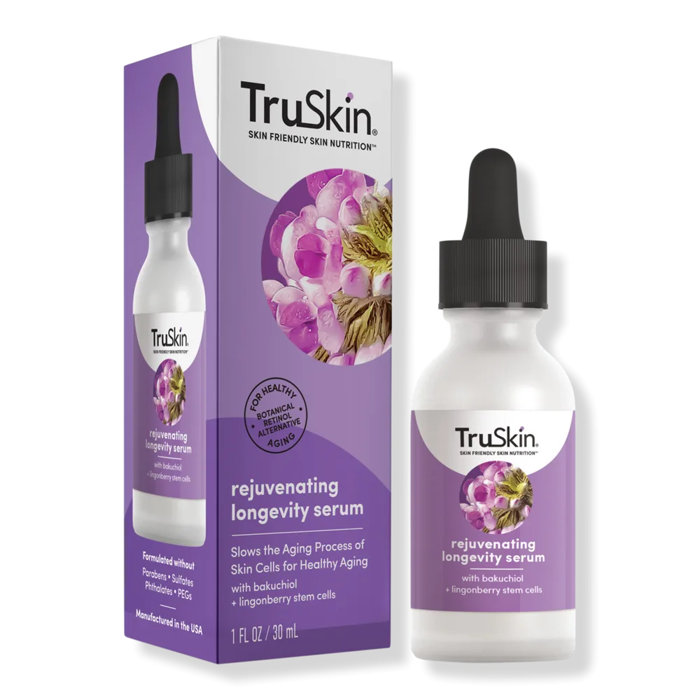 Rejuvenating Longevity Serum with Bakuchiol by TruSkin