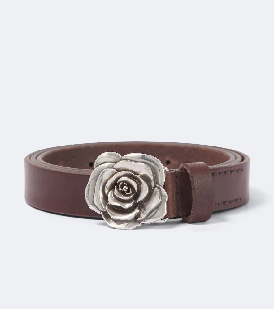 Rose Leather Belt by Our Legacy